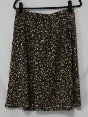 Handmade Floral Wide Leg Culottes Pants 15" Waist Measured